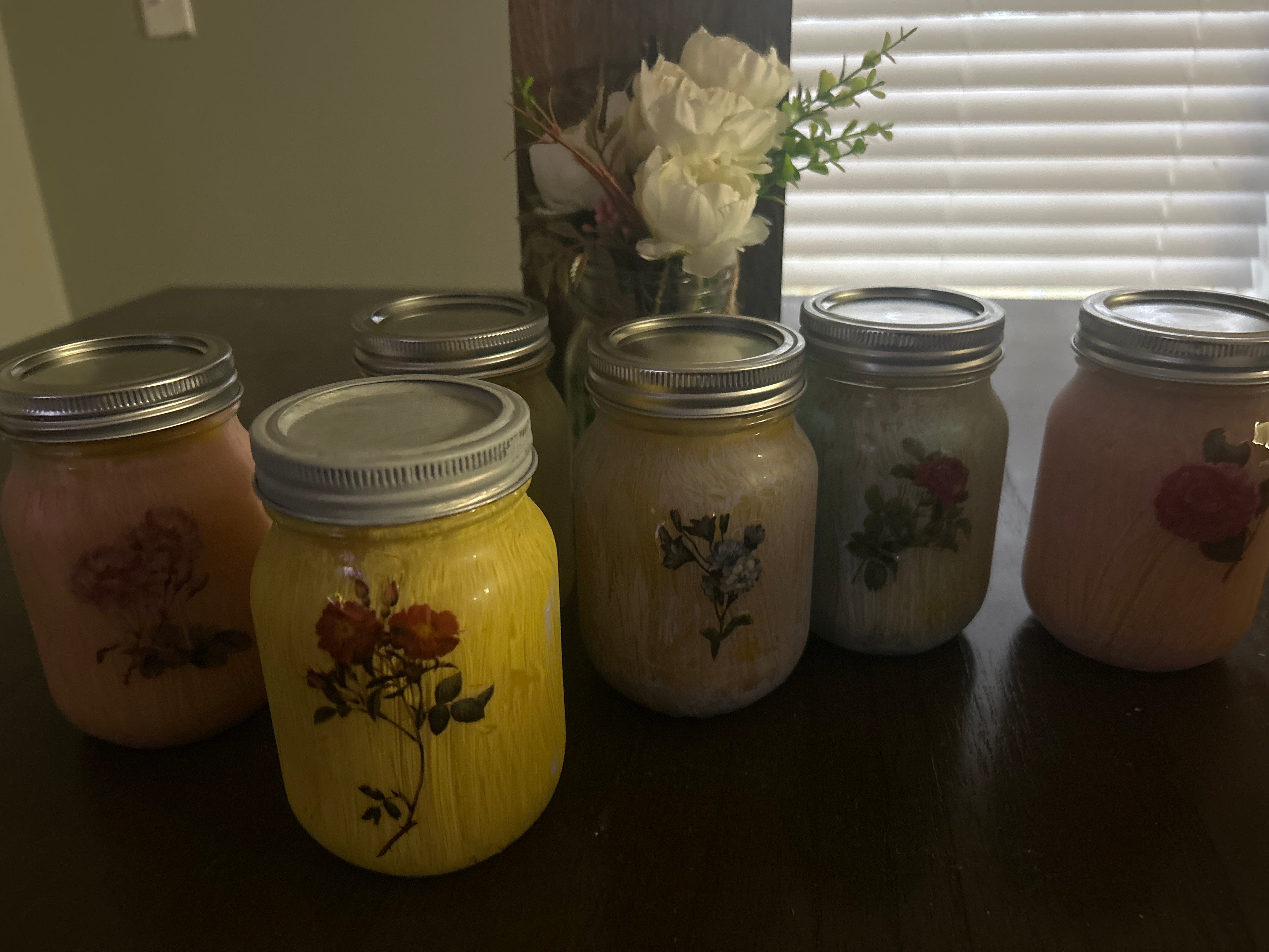 vintage spring scented mason jars Classic Style & Quality