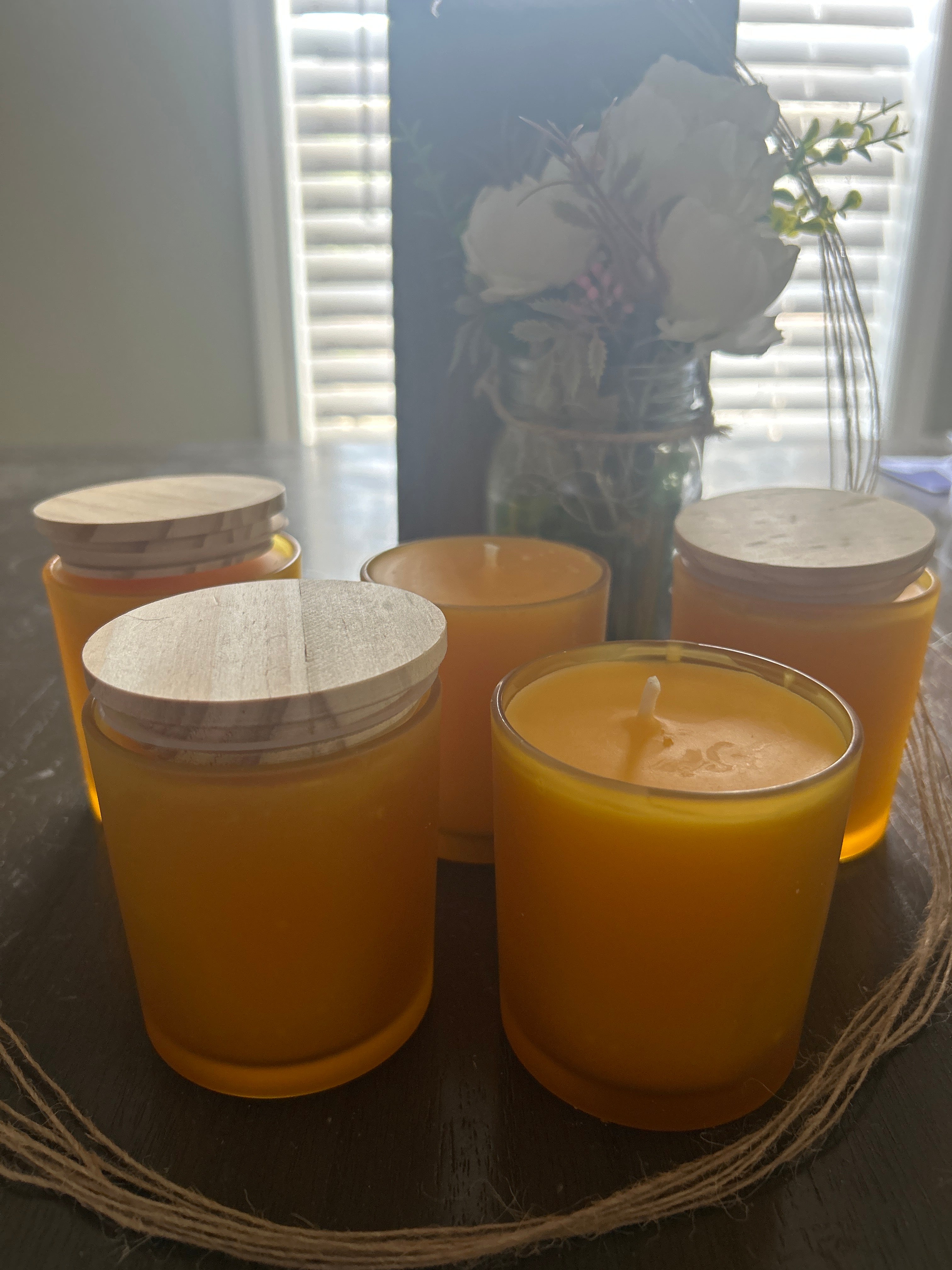 Scented Cylinder Candle Natural Citronella Candle