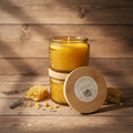 New Citronella Candles on rustic background