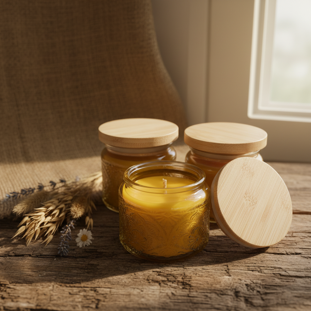 Rustic Candle Image