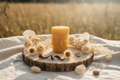 Rustic Meadows Gold Candle