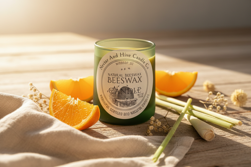 Sweet Orange And LemonGrass BeesWax Candle 9 OZ Product Image